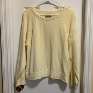 Everlane crew neck sweatshirt, yellow, size L